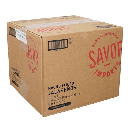 Savor Imports Savor Imports Nacho Sliced Jalapeno Pepper 1 gal. Jug, PK4 4243400415
